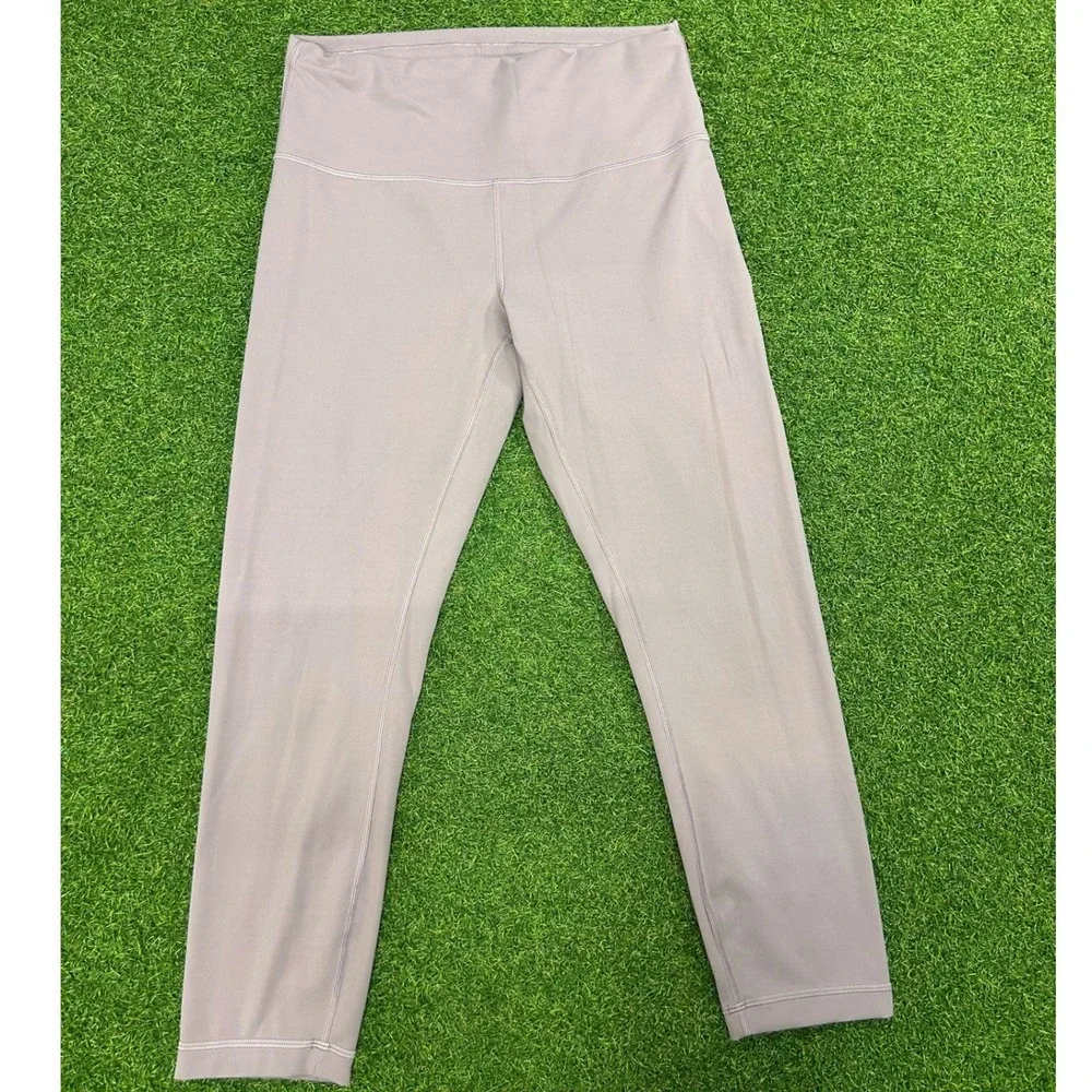 Lululemon Align High-Rise Crop 21 Purple Mauve Nulu Yoga Legging LW6CAMS Size 10